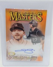 2021 Topps Finest Trevor Story Masters Orange Auto 14/25 #97FMA-TS Rockies