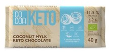 KETO-KOKOSNUSS-SCHOKOLADE MIT MCT-ÖL OHNE ZUSATZ VON ZUCKER BIO 40 g - KAKAO
