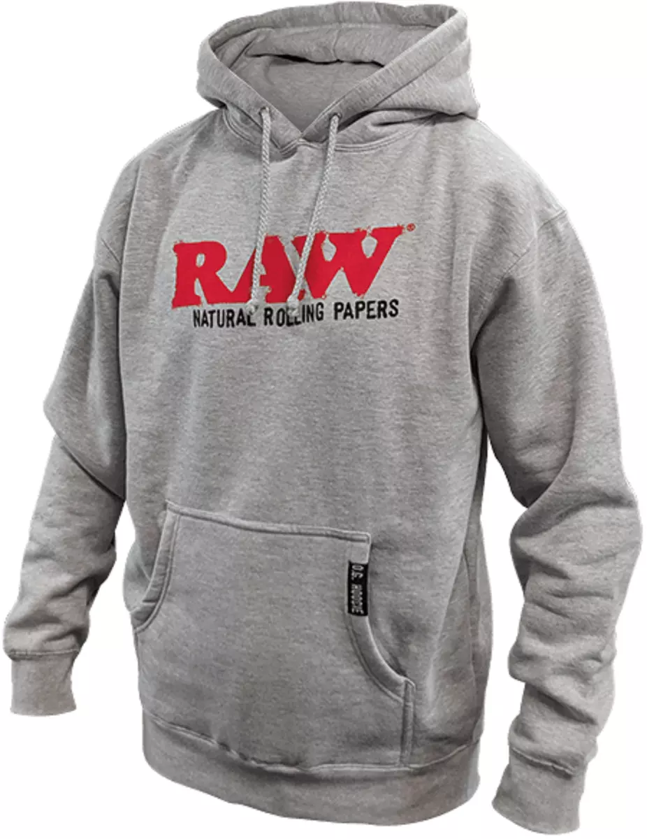 RAW Natural Rolling Papers RAW OG Grey Pull Over Hoodie XL With Free  Shipping