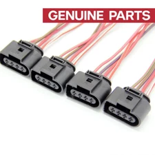 Genuine 4PCS  4-Pin Ignition Coil Connector Harness Plug For VW Audi 8K0973724