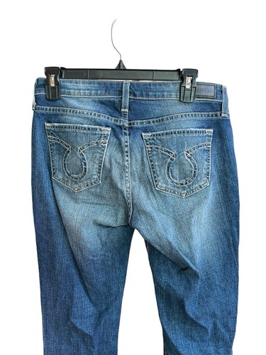 Big Star Womens Liv Straight Low Rise Jeans Medium Wash Distressed Size 27 R - Picture 4 of 14