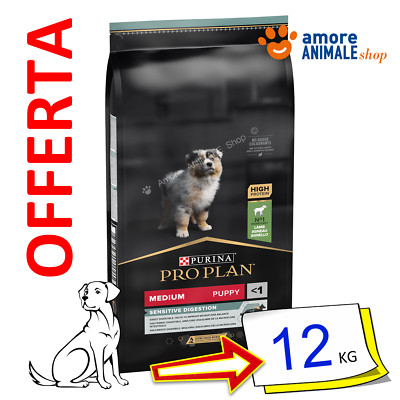 Purina Hund Pro Plan   Puppy Sensitive Digestion Mittel, Lamm - 12 KG Hund