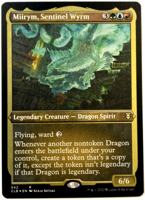 MTG Miirym, Sentinel Wyrm FOIL ETCHED Commander Legends Baldur's Gate 542 NM