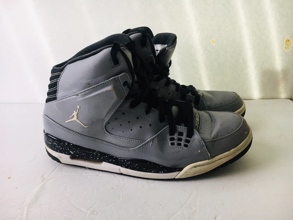 Zapatos de baloncesto Nike Air Jordan Flight SC-1 538698-013 para hombre 12 gris negro blanco Foto 2 de 4