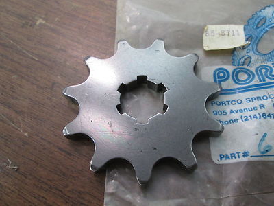 Vintage NOS Portco USA 11T Front Sprocket Gear Motorcycle 67