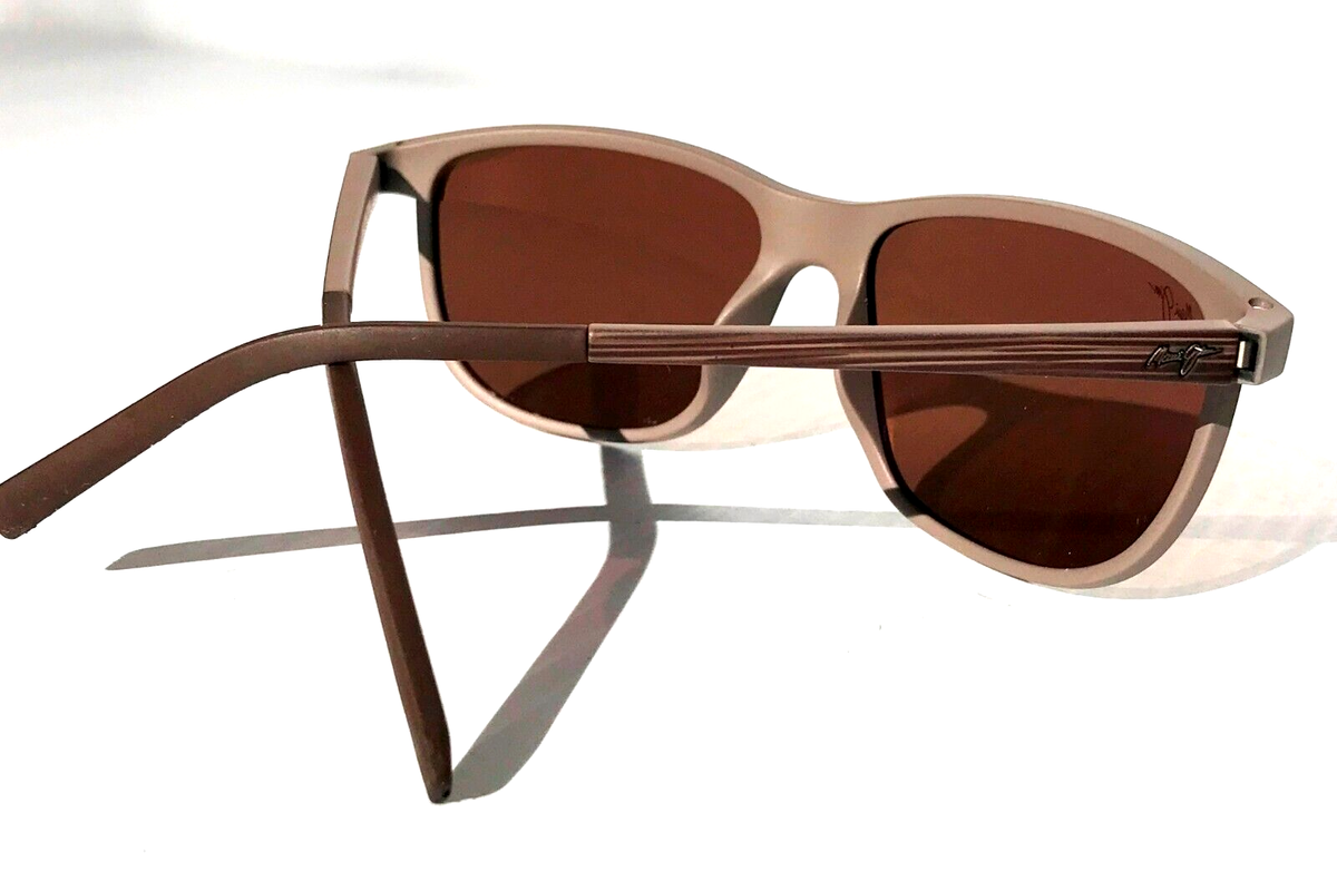 NEW Maui Jim LELE KAWA Brown Stripe POLARIZED Bronze GLASS