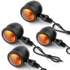 <!--F#f_0-->Piense Motorcycle Turn Signals, Set Of 4, Black, Bullet-Shaped P-HBW<!--F/-->