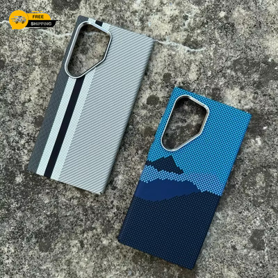 Luxury Carbon Fiber Wireless Charging Magsafe Case/Cover for  Galaxy S24 S23 S24
