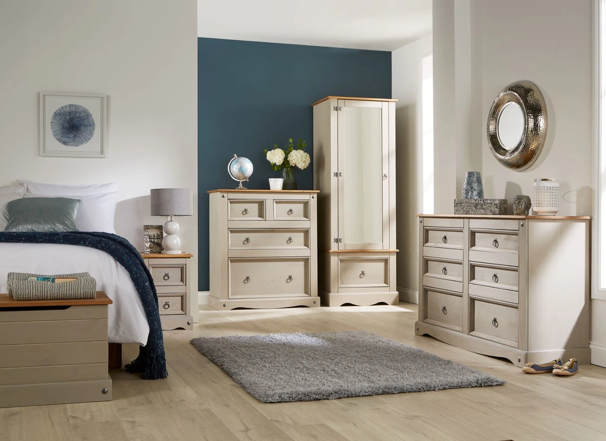 Grey and pine wardrobe deals