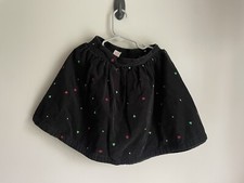 OshKosh B  gosh Christmas Holiday Trees Corduroy Lined Skirt Girls Size 6 6x
