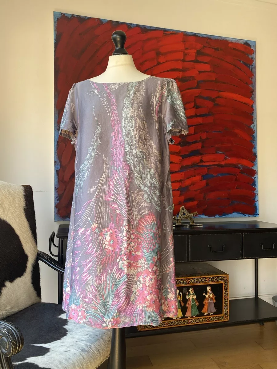 Monsoon Tunic Dress 100 Silk Size 14 eBay