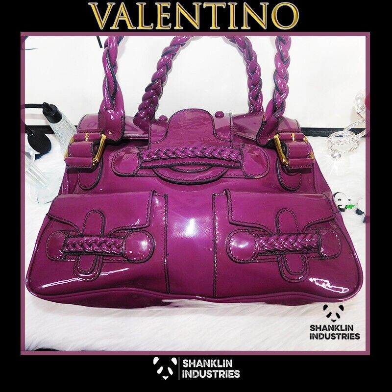 🤍🐼VALENTINO GARAVANI🐼🤍 Plum Purple Patent Leather 🤍🐼VALENTINO GARAVANI🐼🤍 Plum Purple Patent Leather