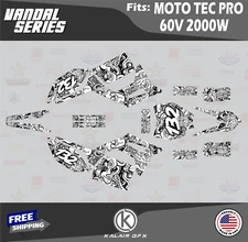 Graphics Kit for MotoTec Pro 60v (All Years) Vandal Series - WHITE