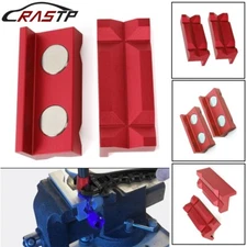 1 Pair Aluminum Vise Jaws fits For Holding AN Fitting Adapter Length 101mm 4"