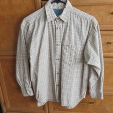 women's Vintage GUESS button plaid shirt 100 cotton Small S 90's Made in USA