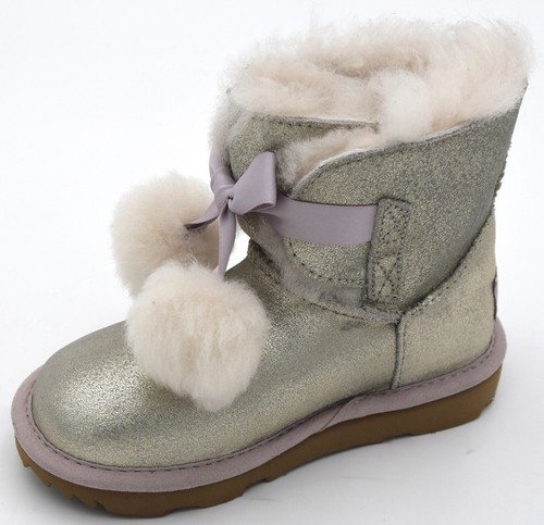 UGG AUSTRALIA BAMBINA STIVALE ALLA CAVIGLIA INVERNALE CASUAL ART. GITA  METALLIC | eBay