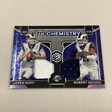 2020 Panini Elements Team Chemistry Silver /25 Jared Goff Robert Woods #TC-LA