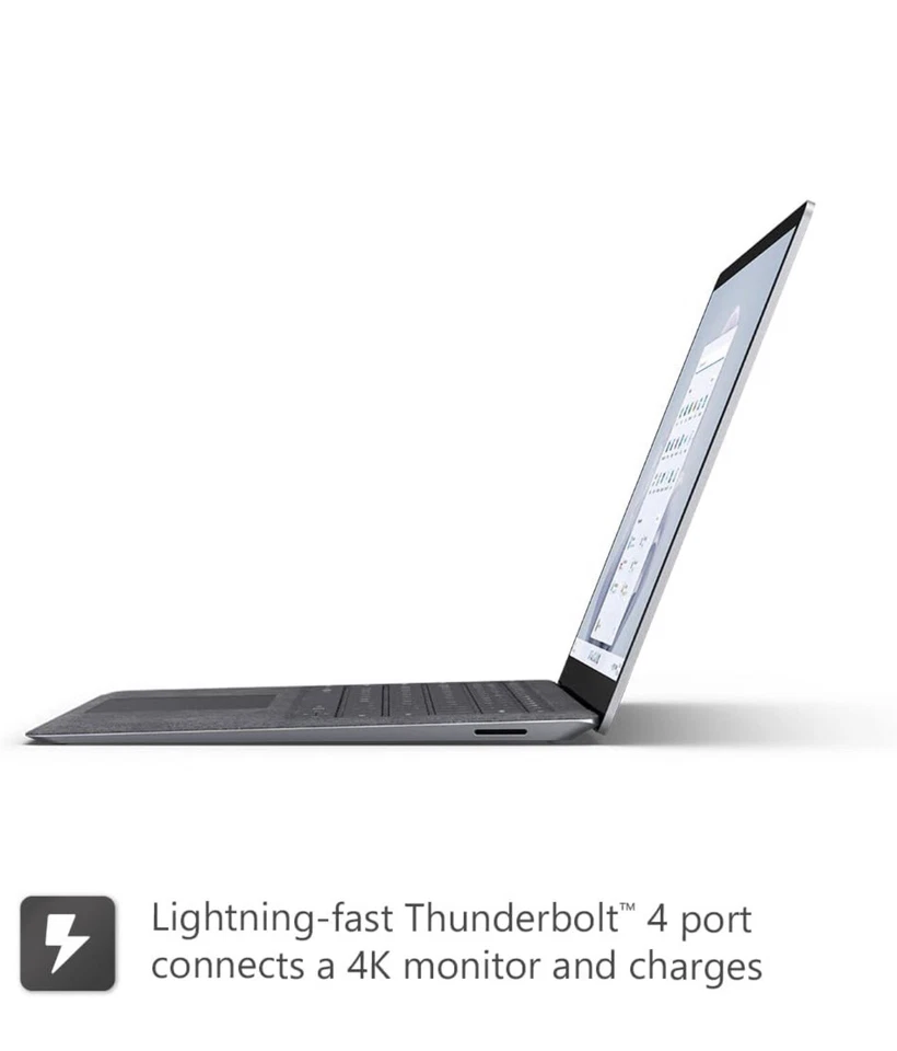 Microsoft Surface 5 13.5" Touch Laptop Intel Core i5 12th Gen 8GB RAM 512GB SSD - Image 2 of 4