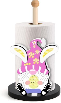 Easter Gnomes Paper Towel Holder, Easter Gnomes Decorations Paper Towel Holder
