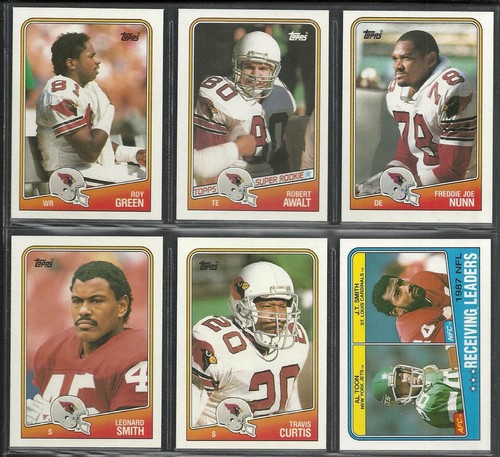 1988 TOPPS PHOENIX CARDINALS TEAM SET (14) PACK FRESH - w/1,000 YRD CLUB INSERT - Picture 2 of 3