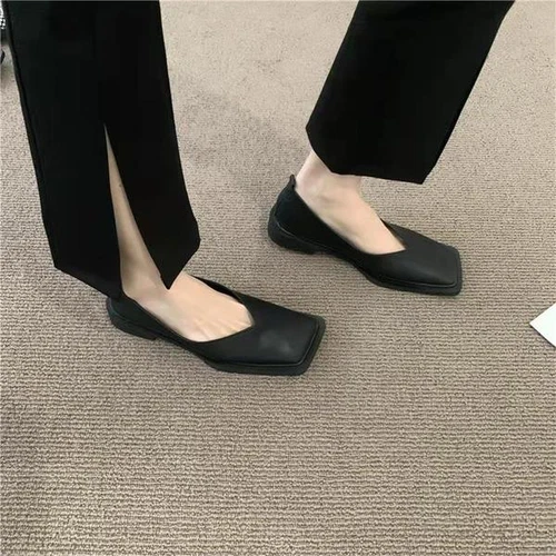 Woman Fashion Sandals Casual PU Low Rubber Rome Square heel Flat Back Strap Toe - Picture 20 of 55