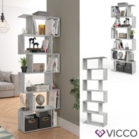 Raumteiler Regal BüCherregal Standregal Hochregal Wandregal Levio Beton Vicco