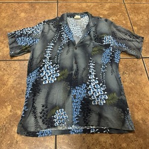 Aloha Island Rayon Shirt Men's VTG 70s Hawaiian -Japan 60s