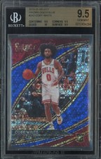 【PANINI SELECT 2019 20】 COBY WHITE - COURTSIDE BLUE DISCO PRIZM /25 - BGS 9.5 💎