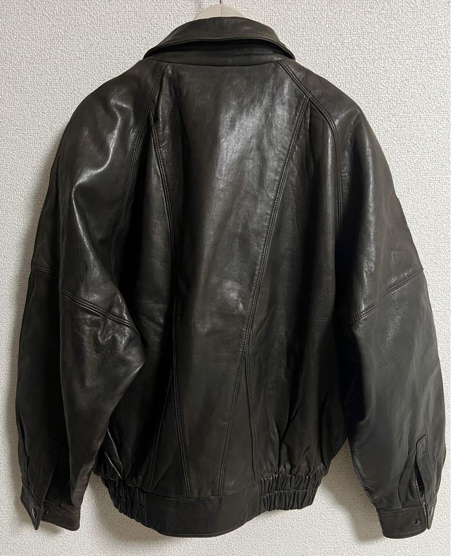 ジャケット・アウター [SullneArchives] 90s Wool Mode Blouson 90S Vintage Caesar Leather Blouson Old Men's #D1511 | eBay