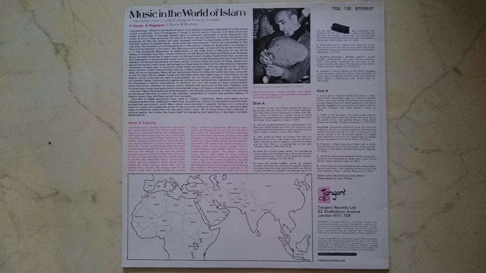 Musica Nel Mondo Dell'Islam 5: Canne E Zampogne *VINILE LP*NUOVO* - Immagine 3 di 4