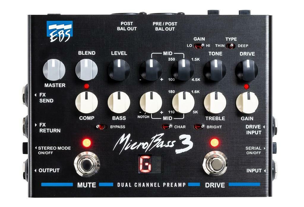 EBS MicroBass 3 Professional Bass Preamp pedal