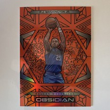 Panini Obsidian - P.J. Washington Jr. #87 Dallas Mavericks Electric Etch Orange
