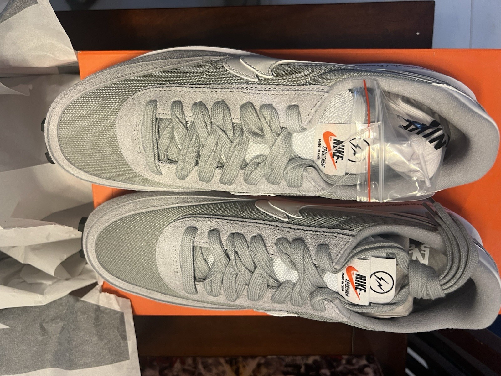 SACAI X NIKE Nike LDV Waffle x Fragment Design x Sacai Grey Uk 12 Us 13?✅ DH2684 001