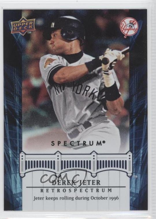 2008 Upper Deck Spectrum Derek Jeter Retrospectrum Derek Jeter #DJ15 HOF 9bw
