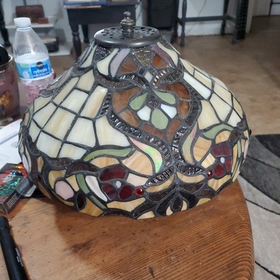 Spectrum Tiffany Styled Stained Glass Flush Mount Ceiling Light Lamp Shade