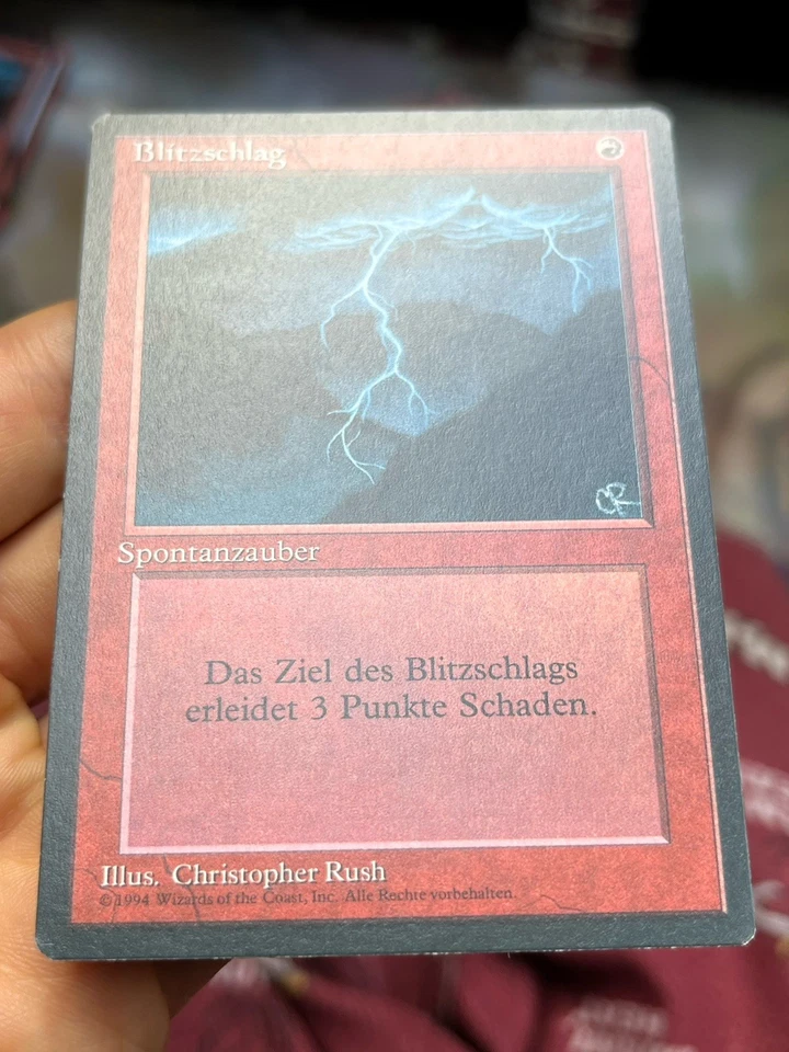 4x German FBB • Lightning Bolt • Unplayed • Mtg (1831) - Image 3 of 4