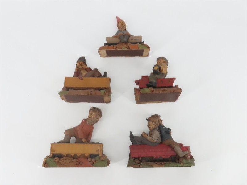 LOT of 5 Tom Clark Assorted Railroad Gnomes 