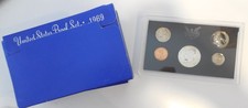 1969 Proof Set - 40% SILVER coin KENNEDY Half Dollar