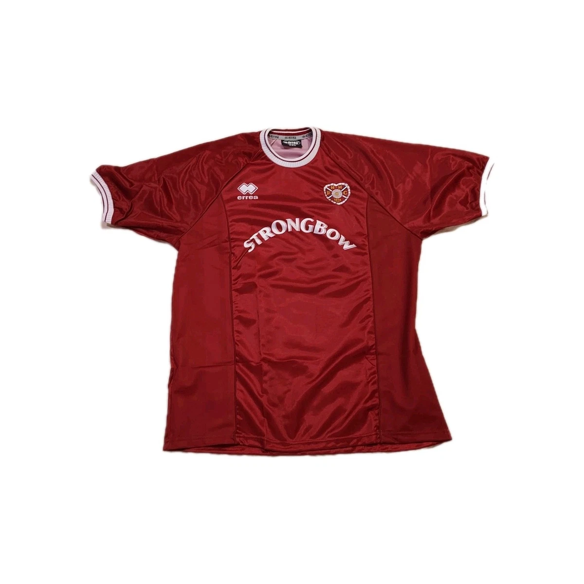 Heart Of Midlothian Home Maillot de foot 1998 - 1999. Sponsored by Strongbow