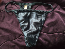 Delicates satin string bikini thong size 7