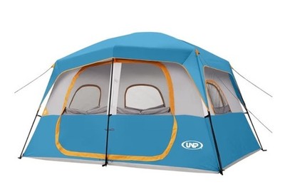 UNP Large 6-person Tent With Top Rainfly 9 X12  And 6.6  Tall