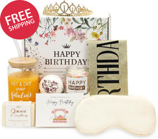 Happy Birthday Gift Box for Women – 8Pcs Spa Set, Gifts for Birthday Unique, for