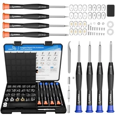 Glasses Repair Kit, All-in-One Eyeglass Repair Kit with 16 Sizes of Screws, 12 P