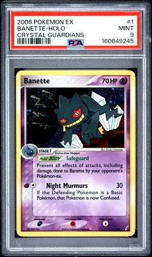 2006 Pokemon EX Crystal Guardians 1 Banette Holo PSA 9 Mint