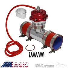 50mm 35psi Boost V-band Turbo Blow Off Valve Bov 3 Flange Tube Pipe Hose Kit