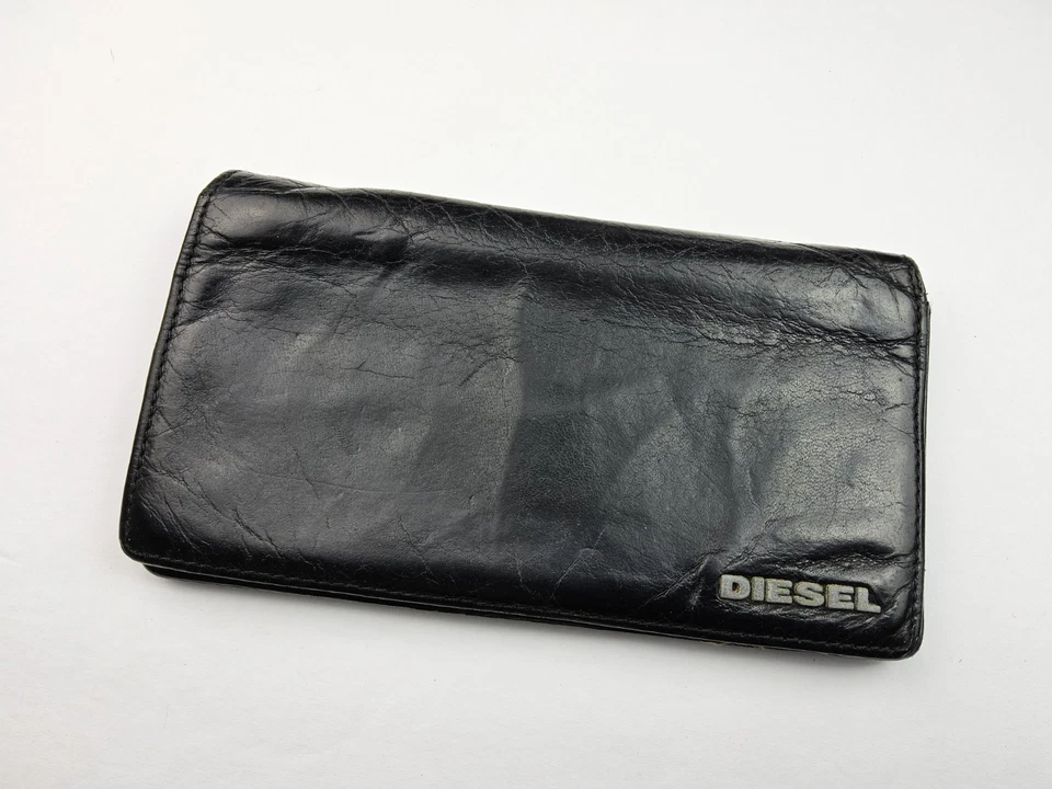 Cartera plegable de cuero Diesel tamaño completo Foto 2 de 4