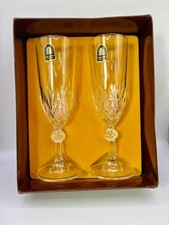 Cathedral Crystal Salisbury | Set of two Salisbury flute Italian glass