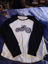 Motorcycle George Graphic Long Sleeve T-shirt...