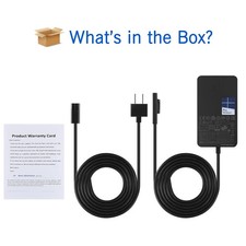 65W Microsoft Surface Pro 3 4 5 6 7 Book Laptop Charger Power Adapter 1706 1800