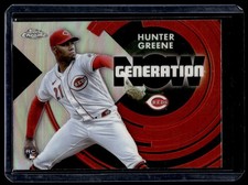 2022 Topps Chrome Update Generation Now Hunter Greene Cincinnati Reds #GNC-21